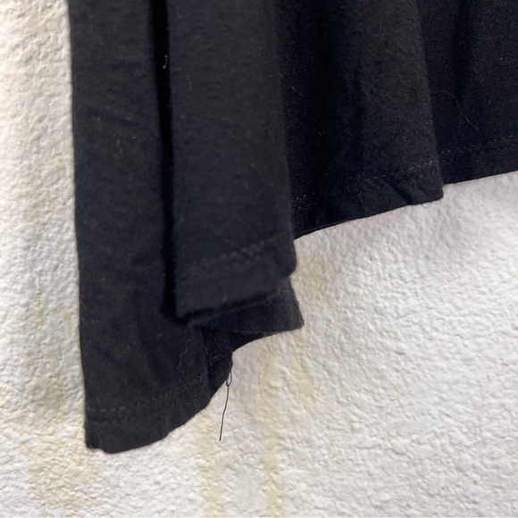 SOCIALITE Black Mock Turtleneck asymmetrical Tunic. sleeveless. 95% Rayon - Picture 2 of 7